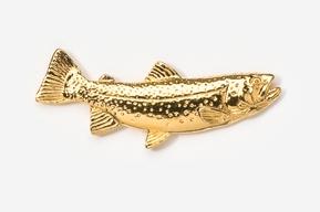 #130G - Cutthroat Trout 24K Gold Plated Pin