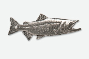 #137 - Chum / Dog Salmon Antiqued Pewter Pin