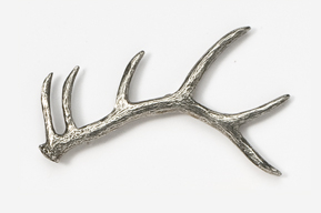 #434A - Elk Antler Antiqued Pewter Pin