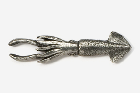 #550 - Squid Antiqued Pewter Pin
