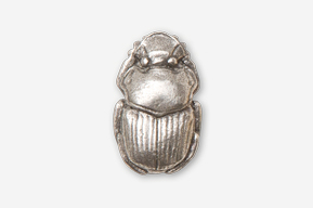 #580 - Scarab / Dung Beetle Antiqued Pewter Pin