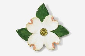 #750P - Dogwood Blossom Hand Painted Pin