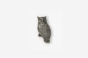 #M360 - Great Horned Owl Pewter Mini-Pin